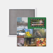 Boston, Massachusetts FotoCollage Magnet (Vorderseite/Rückseite)