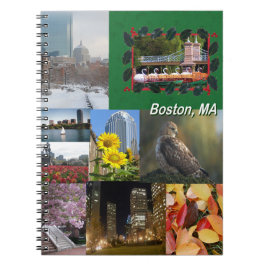 Boston, Massachusetts FotoCollage Notizblock