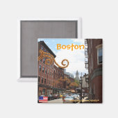 Boston Massachusetts Fotomagnet Magnet (Vorderseite/Rückseite)