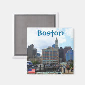 Boston Massachusetts Fotomagnet Magnet (Vorderseite/Rückseite)