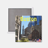 Boston Massachusetts Fotomagnet Magnet (Vorderseite/Rückseite)