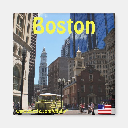 Boston Massachusetts Fotomagnet Magnet (Vorne)