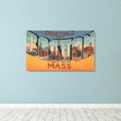 Boston, Massachusetts (Gebäude) Leinwanddruck (Insitu (Holzboden))