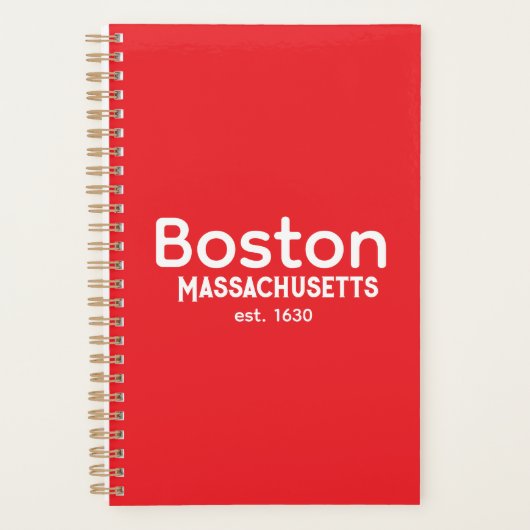 Boston, Massachusetts gegr. 1630 Planer (Vorderseite)