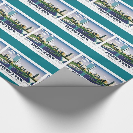 Boston, Massachusetts Geschenkpapier (Ecke)