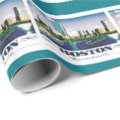 Boston, Massachusetts Geschenkpapier (Rolleneckpunkt)