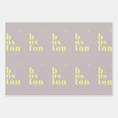 Boston Massachusetts Geschenkverpackungsbedarf  Geschenkpapier Set (Vorderseite 2)
