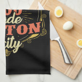 Boston Massachusetts Geschirrtuch (Viertel Falte)