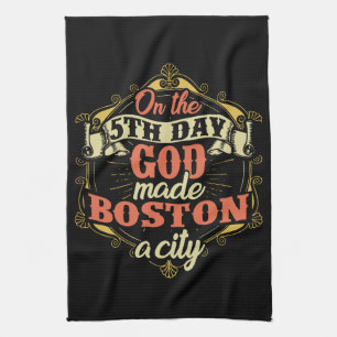 Boston Massachusetts Geschirrtuch