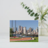 Boston Massachusetts, Hafen & Skyline Postkarte (Stehend Vorderseite)