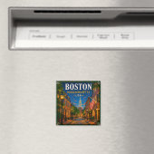 🍁 Boston Massachusetts Historischer Besuch 🍁 Magnet (In Situ (Geschirrspüler))