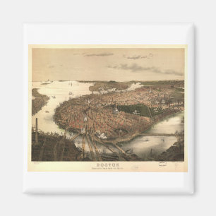 Boston, Massachusetts im Jahre 1877 Magnet