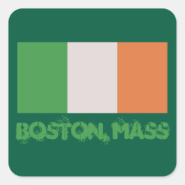 Boston, Massachusetts irischer Stolz, St. Patrick' Quadratischer Aufkleber