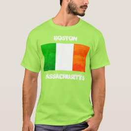 Boston Massachusetts Irish Flag – Irish Pride USA T-Shirt
