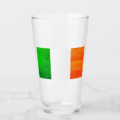 Boston Massachusetts Irish Vibes – Flag Design Glas (Rückseite)