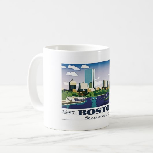 Boston, Massachusetts Kaffeetasse (Vorderseite Links)