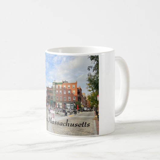 Boston Massachusetts Kaffeetasse (VorderseiteRechts)