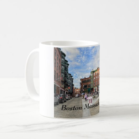Boston Massachusetts Kaffeetasse (Vorderseite Links)