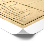 Boston Massachusetts Karte 1764 Poster (Ecke)