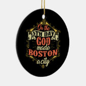 Boston Massachusetts Keramik Ornament (Rechts)
