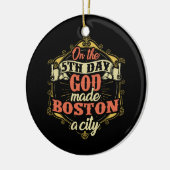 Boston Massachusetts Keramik Ornament (Links)