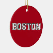 Boston Massachusetts Keramik Ornament (Rechts)