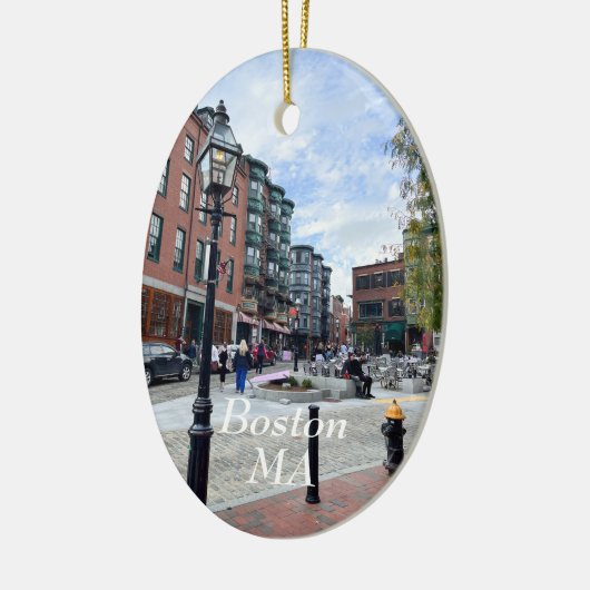 Boston Massachusetts Keramik Ornament (Links)
