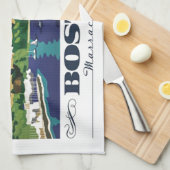 Boston, Massachusetts Küchentuch (Viertel Falte)