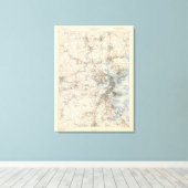 Boston, Massachusetts Leinwanddruck (Insitu (Holzboden))