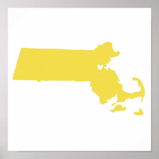 Boston, Massachusetts Liebe Poster (Vorne)