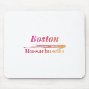 Boston Massachusetts Low Poly Mousepad