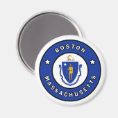Boston Massachusetts Magnet (Vorderseite/Rückseite)