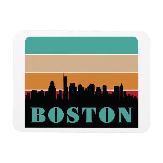 Boston Massachusetts Magnet (Horizontal)