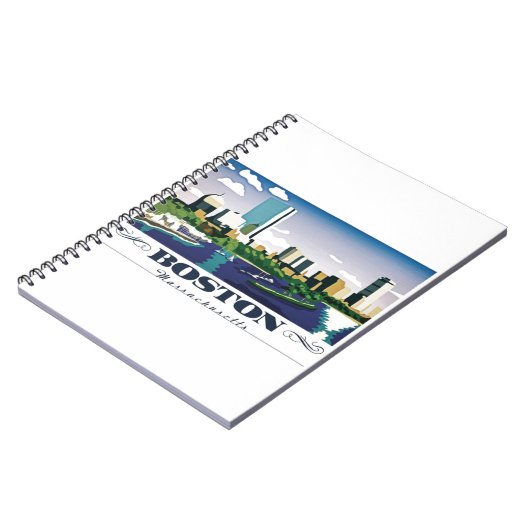 Boston, Massachusetts Notizblock (Linke Seite)