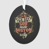 Boston Massachusetts Ornament (Vorderseite)