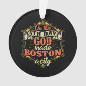 Boston Massachusetts Ornament (Vorderseite)