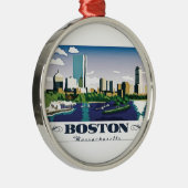 Boston, Massachusetts Ornament Aus Metall (Rechts)