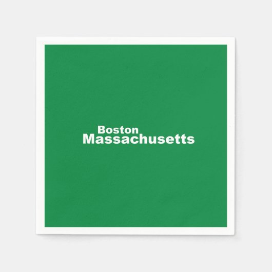 Boston, Massachusetts Paper Napkins Serviette (Vorderseite)
