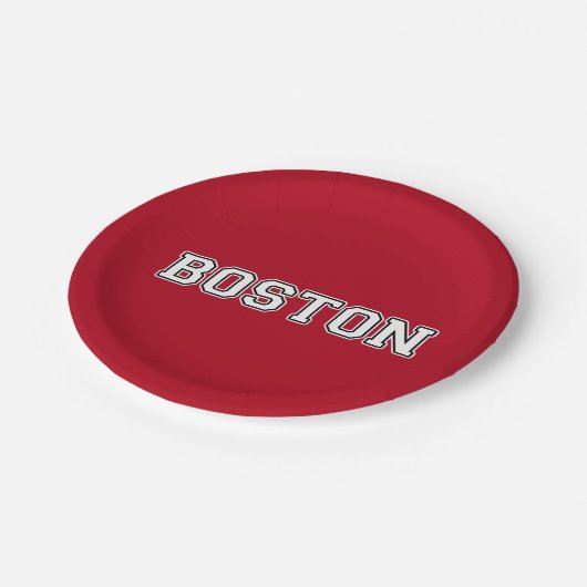 Boston Massachusetts Pappteller (Schrägansicht)