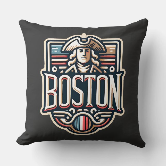 Boston Massachusetts Paul Revere Kissen (Vorderseite)