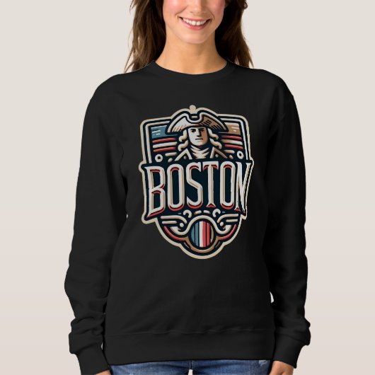 Boston Massachusetts Paul Revere Sweatshirt (Vorderseite)