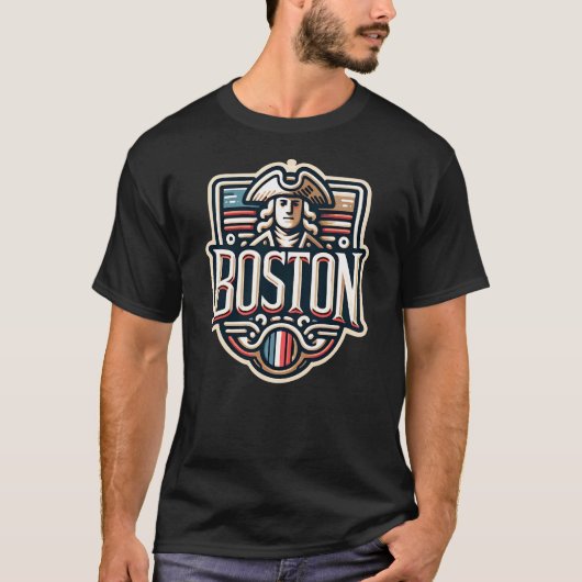 Boston Massachusetts Paul Revere T-Shirt (Vorderseite)