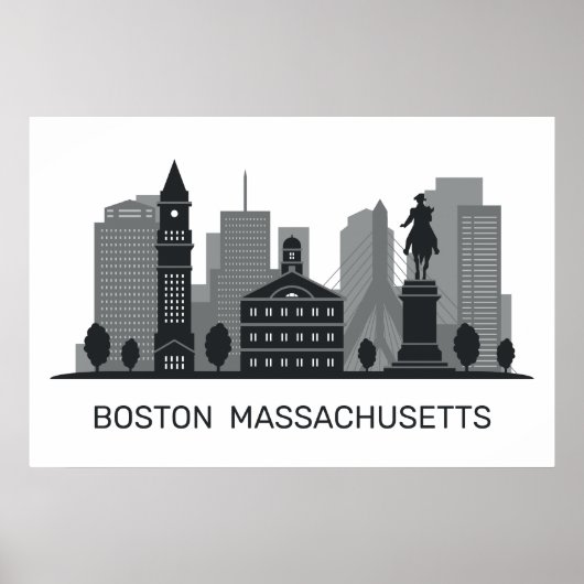 Boston Massachusetts Poster (Vorne)