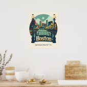Boston Massachusetts Poster (Küche)