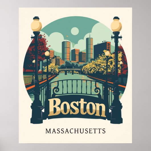 Boston Massachusetts Poster (Vorne)