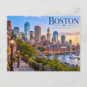 Boston, Massachusetts Postkarte
