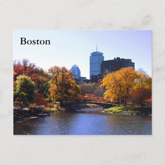 Boston, Massachusetts Postkarte (Vorderseite)
