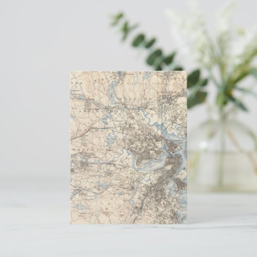 Boston, Massachusetts Postkarte (Stehend Vorderseite)