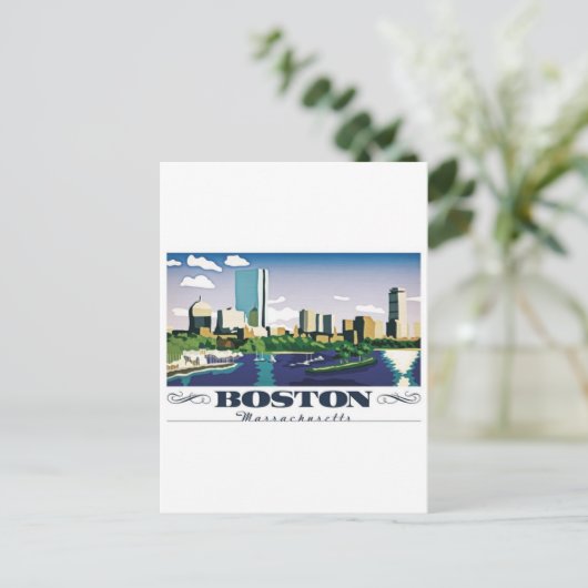 Boston, Massachusetts Postkarte (Stehend Vorderseite)