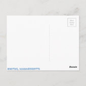 Boston, Massachusetts Postkarte (Rückseite)